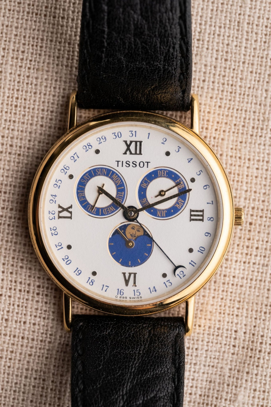 1990s Tissot C265 Moonphase Triple Calendar Quartz pre-owned watch Wristory Melbourne