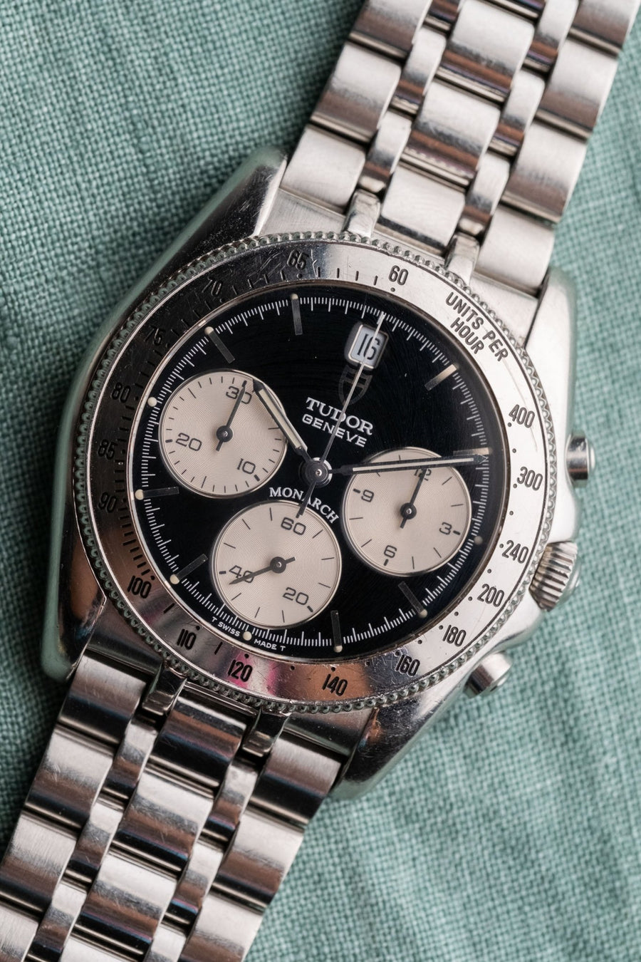 2005 Tudor Monarch Chronograph "Reverse Panda" 15900 pre-owned watch Wristory Melbourne