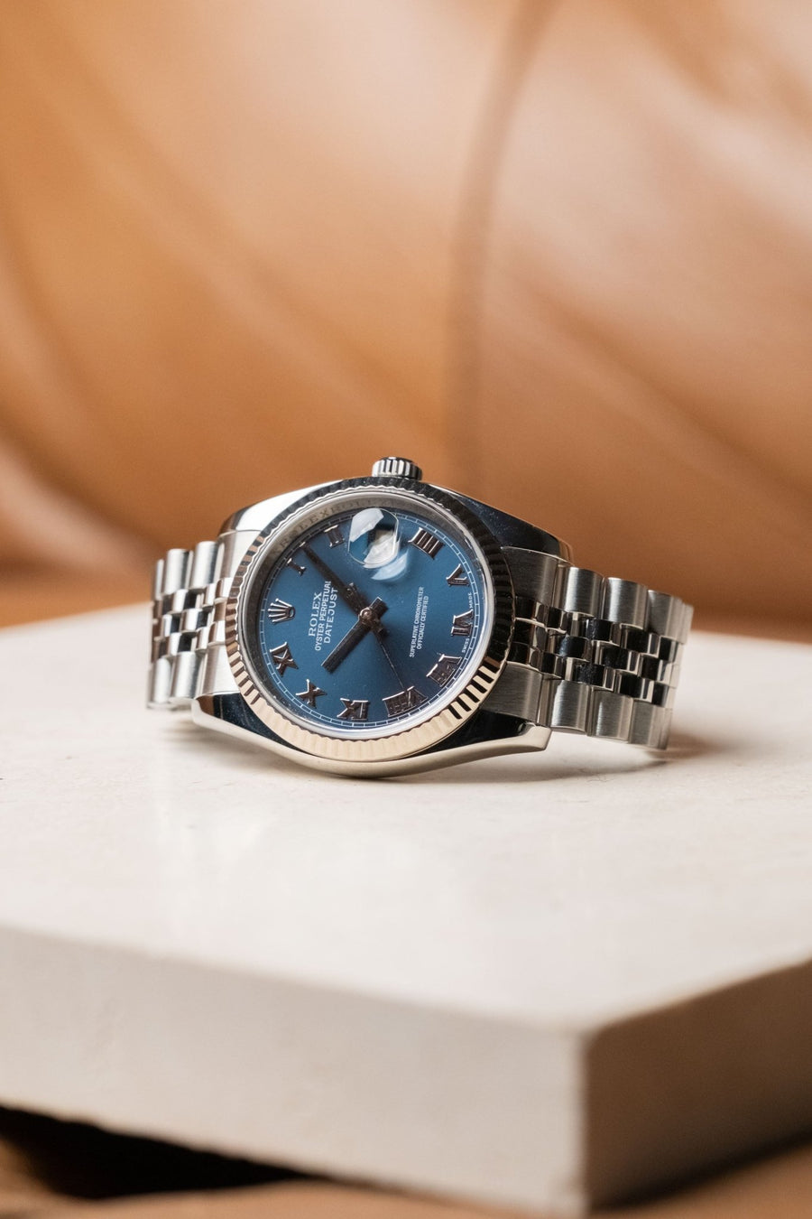 2007 Rolex Datejust 36 Blue Roman Ref. 116234 - Wristory