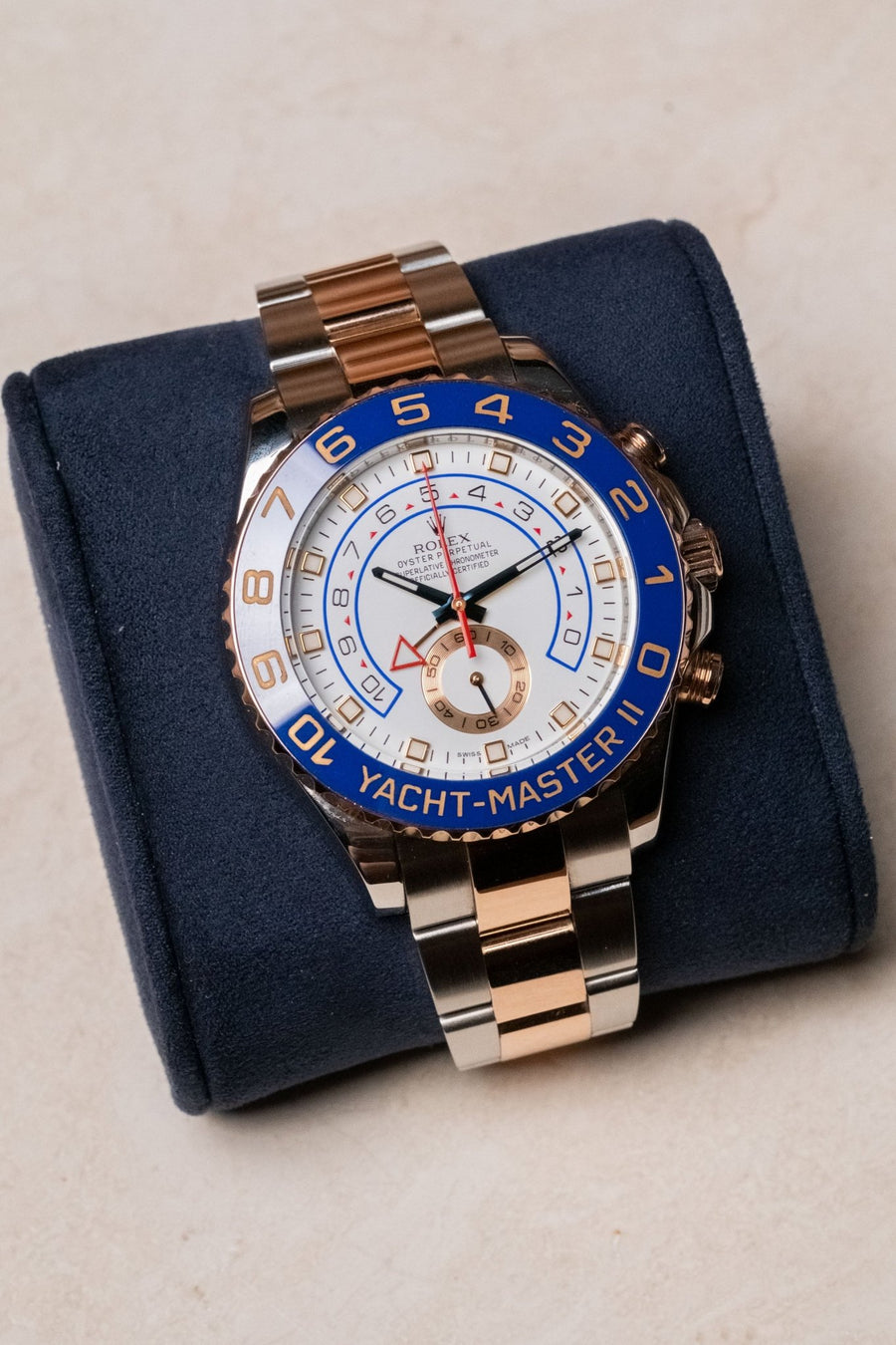 2012 Rolex Yacht-Master II Two-Tone Everose Gold 116681 pre-owned watch Wristory Melbourne