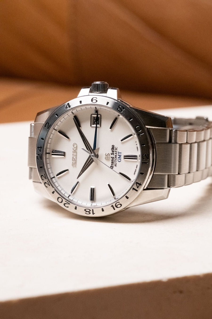 2014 Grand Seiko GMT Polar White Dial SBGM025 pre-owned watch Wristory Melbourne