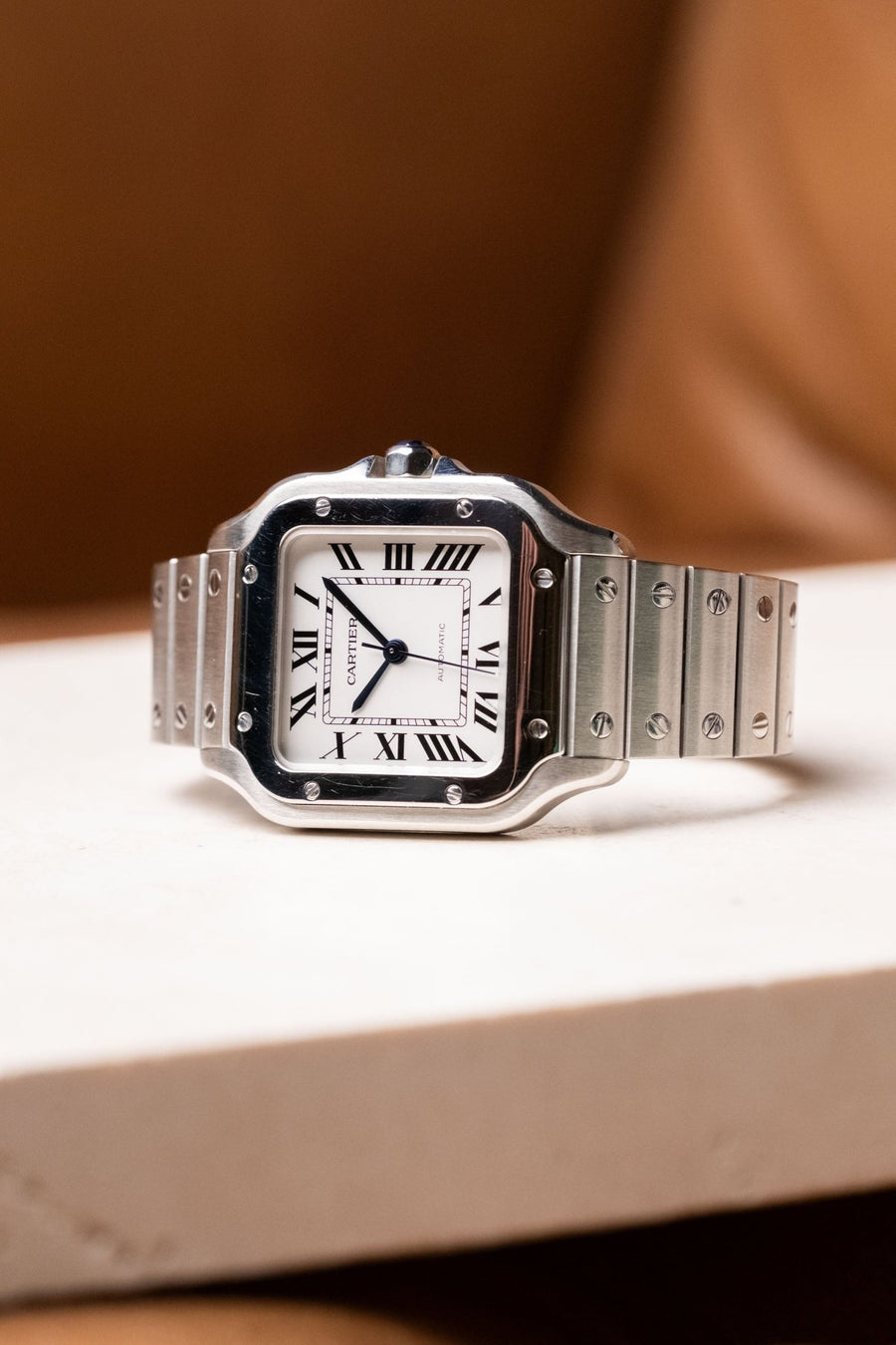 2020 Cartier Santos Medium White Dial Ref. WSSA0029 - Wristory