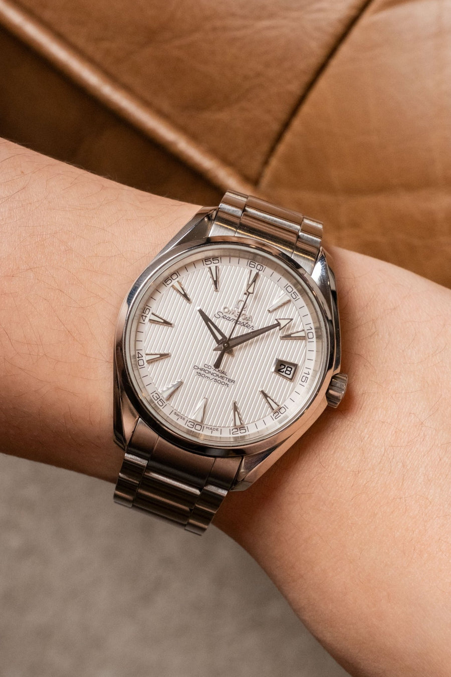 2021 Omega Seamaster Aqua Terra Silver Teak - Wrist Story Pty Ltd