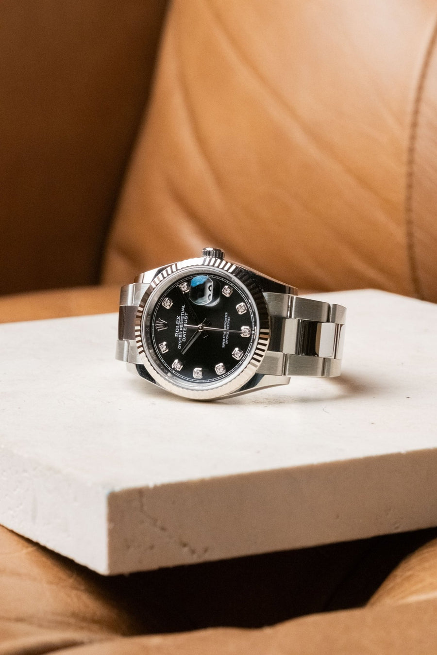 2022 Rolex Datejust 36 Black Diamond Dial Ref. 126234 - Wristory