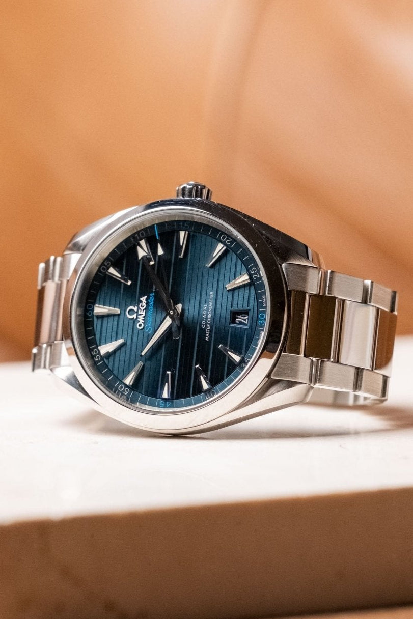 2023 Omega Aqua Terra Blue Dial Ref. 220.10.41.21.03.004 - Wristory