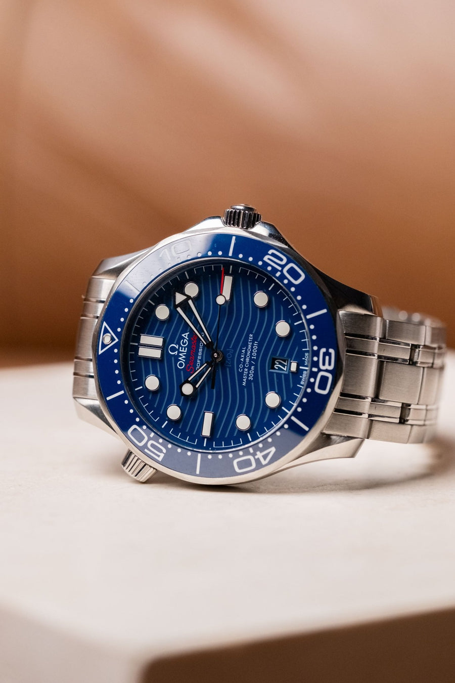 2023 Omega Seamaster Diver 300M Blue Ceramic Dial Ref. 210.30.42.20.03.001 - Wristory