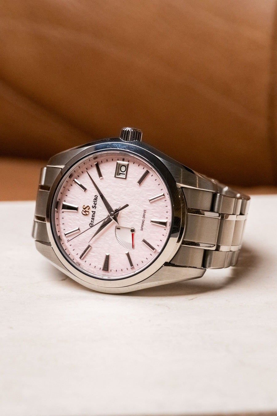 2024 Grand Seiko Heritage Collection Spring Drive 20th Anniversary Pink Snowflake SBGA497 pre-owned watch Wristory Melbourne