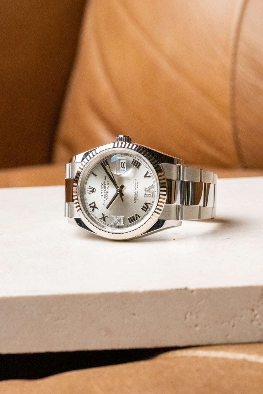 2026 Rolex Datejust 36 Silver Roman Diamond VI And IX Dial 126234 - Wristory