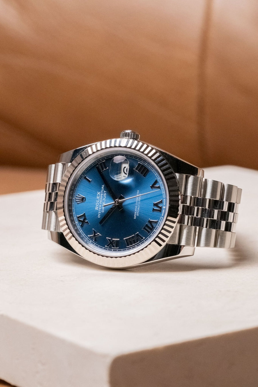 2026 Rolex Datejust 41 Fluted Jubilee “Azzuro Blue Roman” 126334 pre-owned watch Wristory Melbourne