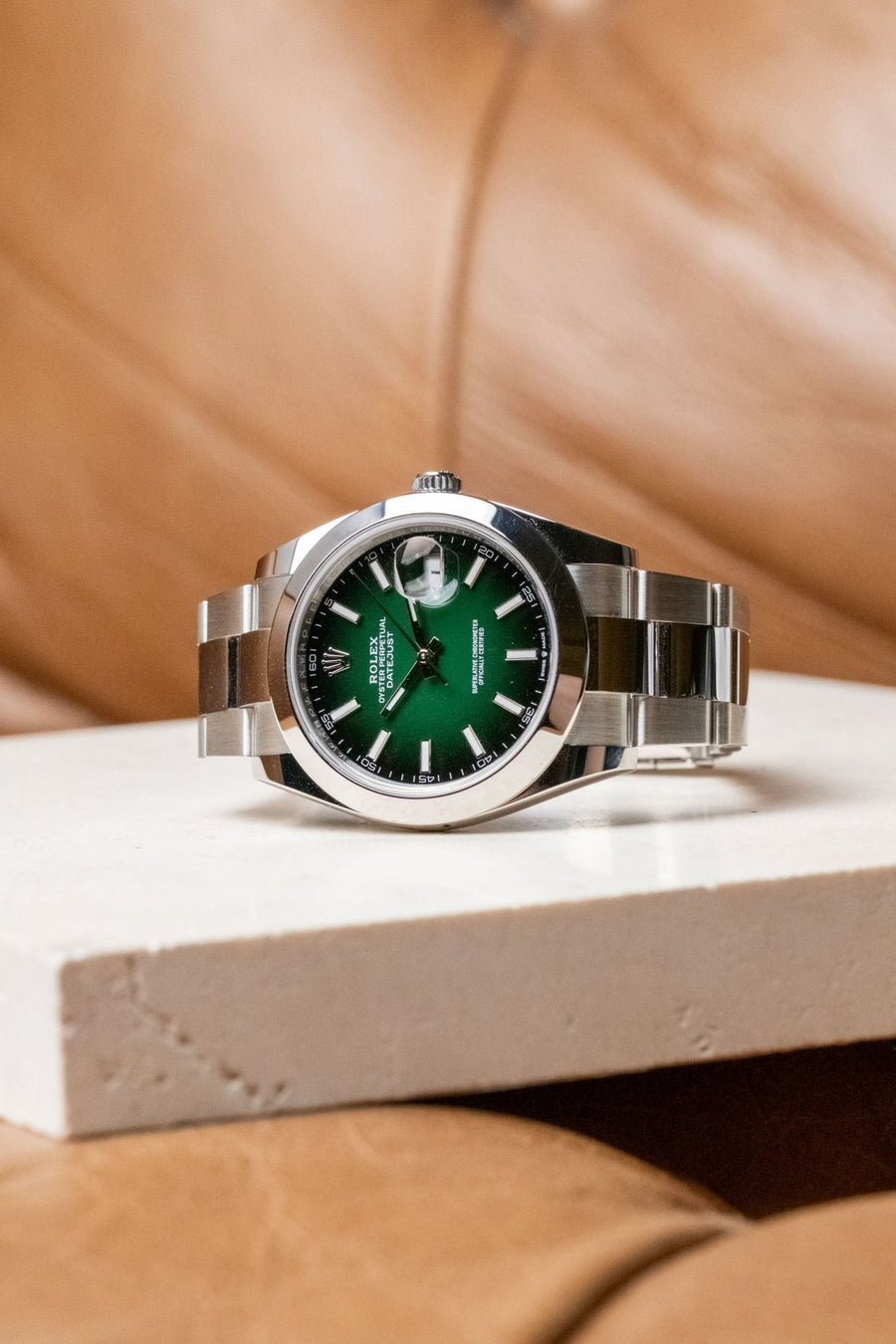2026 Rolex Datejust 41 Smooth Oyster Green Ombre Ref. 126300 - Wristory