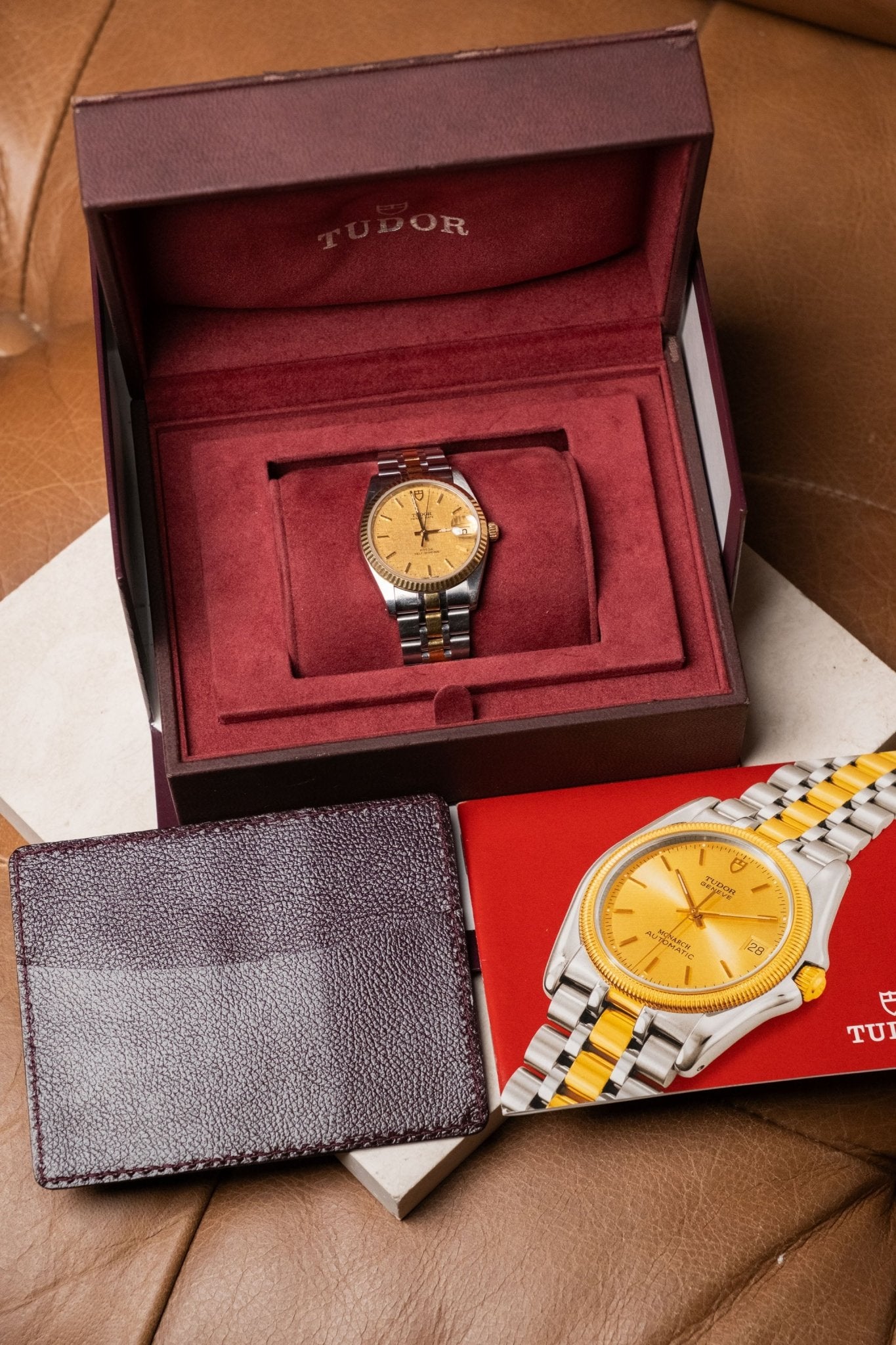 Circa 1990s Tudor Prince Date Champagne Linen Dial 74033 - Wristory