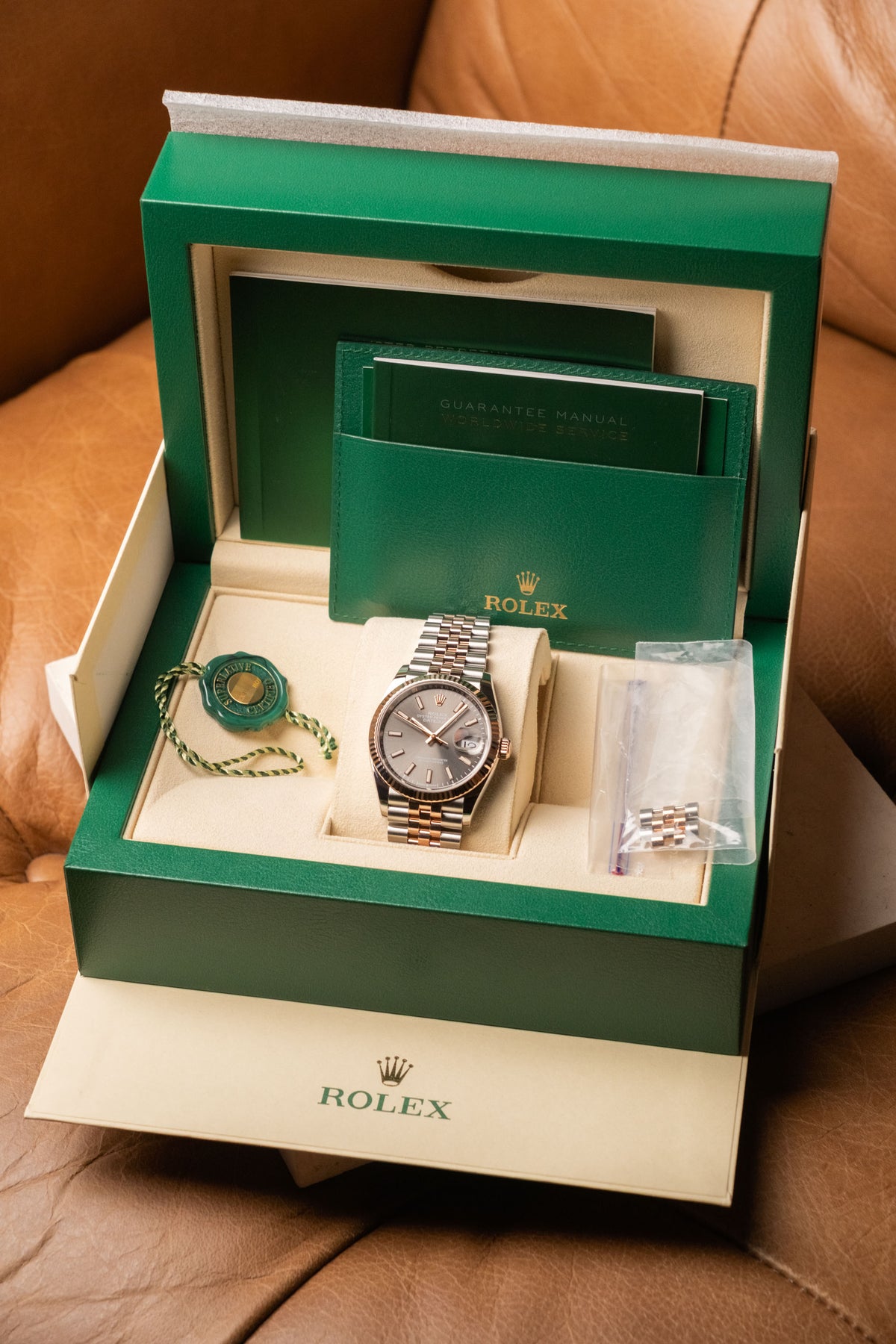 2018 Rolex Datejust 36 Two-Tone Rose Gold Slate Gray Dial 126231 — photo 11