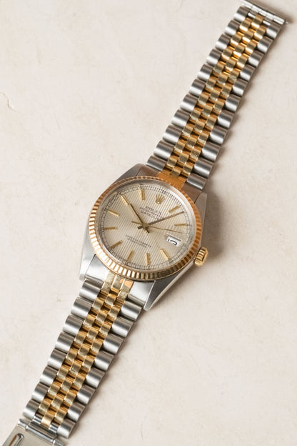 Circa 1984 Rolex Datejust 36 Silver Tapestry Dial 16013 — photo 7