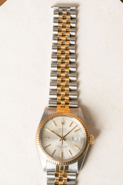 Circa 1984 Rolex Datejust 36 Silver Tapestry Dial 16013 — photo 6