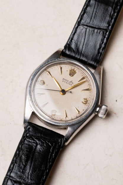 1940s Rolex Oyster White Dial Ref. 2595 Freshly Serviced - Wristory