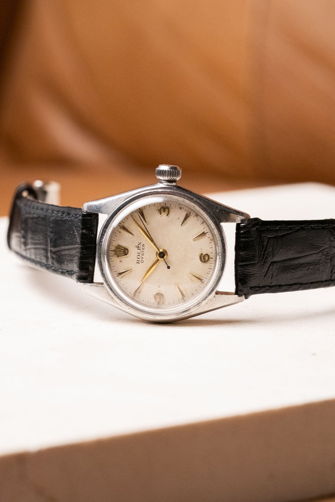 1940s Rolex Oyster White Dial Ref. 2595 Freshly Serviced - Wristory
