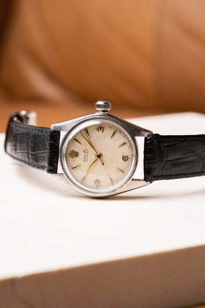 1940s Rolex Oyster White Dial Ref. 2595 Freshly Serviced - Wristory