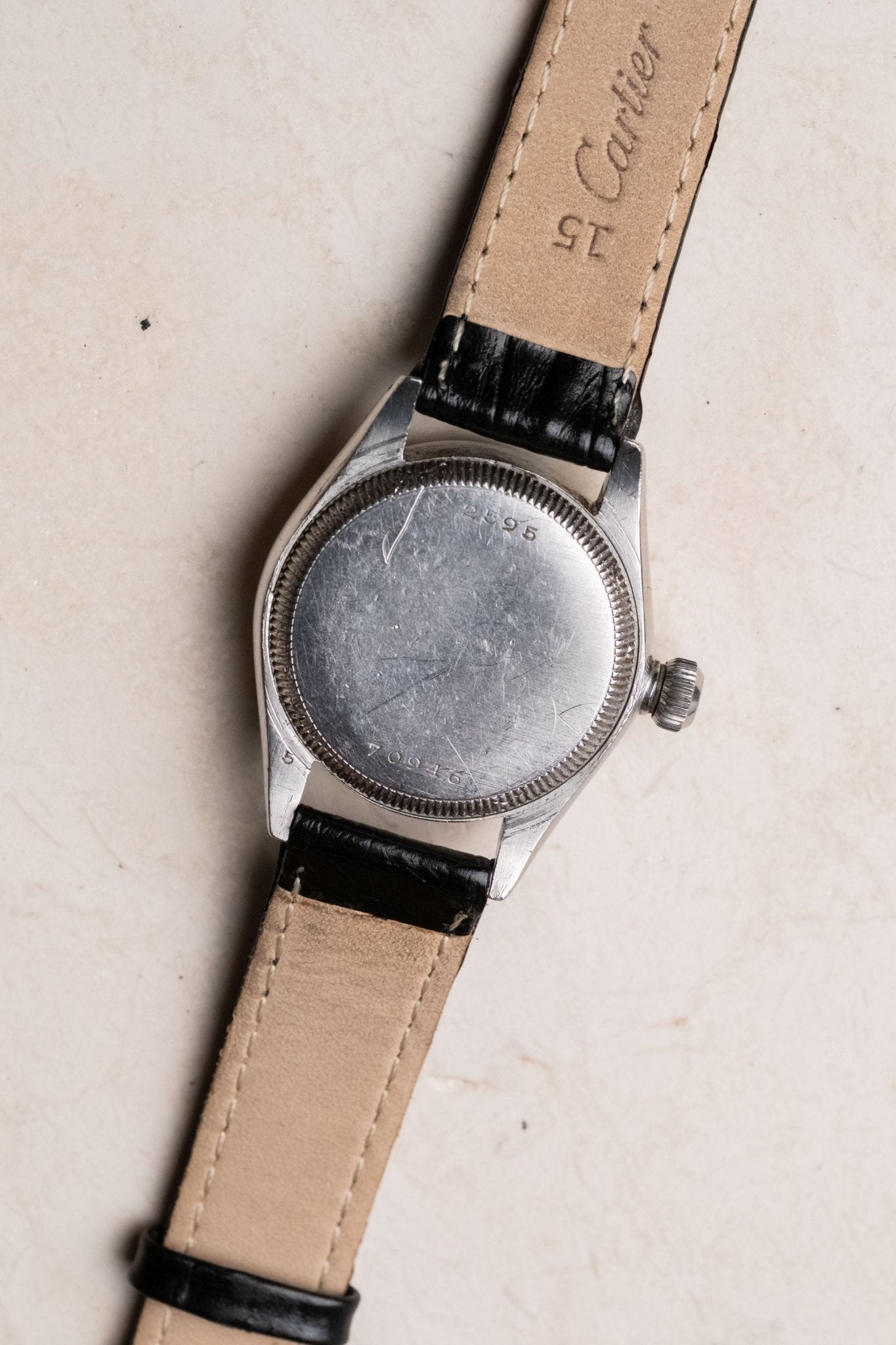1940s Rolex Oyster White Dial Ref. 2595 Freshly Serviced - Wristory