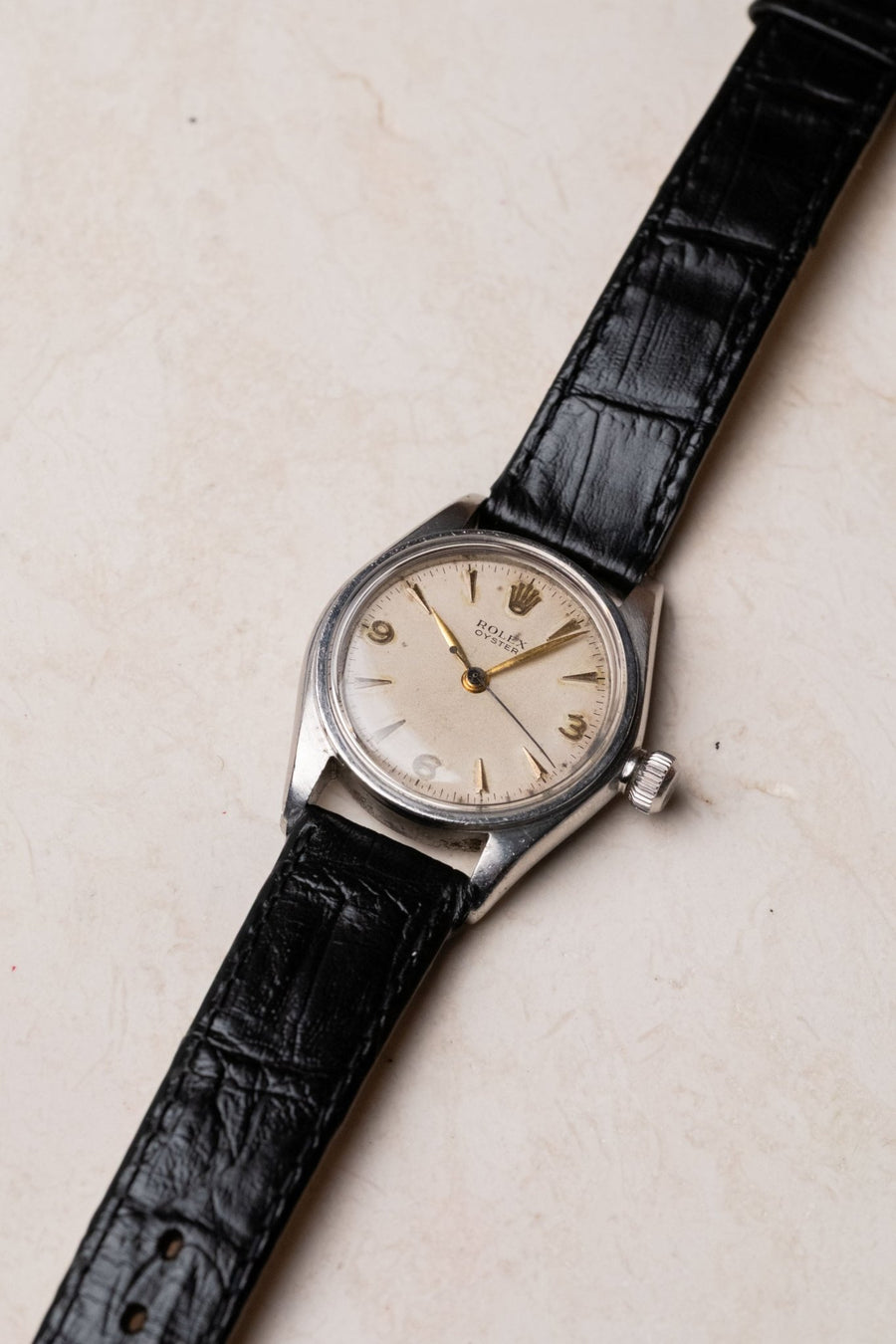 1940s Rolex Oyster White Dial Ref. 2595 Freshly Serviced - Wristory