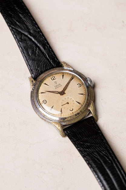 1950s Tudor Aqua Manual - Wind Honeycomb Dial Serviced - Wristory