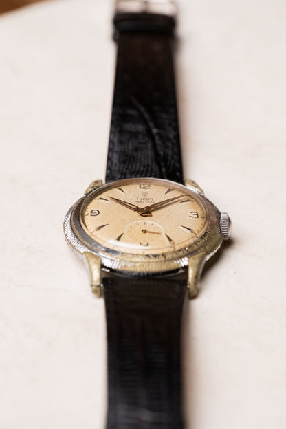 1950s Tudor Aqua Manual - Wind Honeycomb Dial Serviced - Wristory