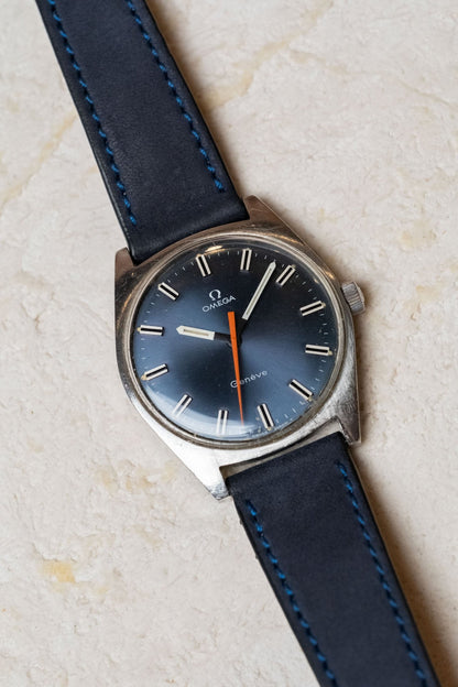 1969 Omega Genève Automatic 135.041 dial detail close-up