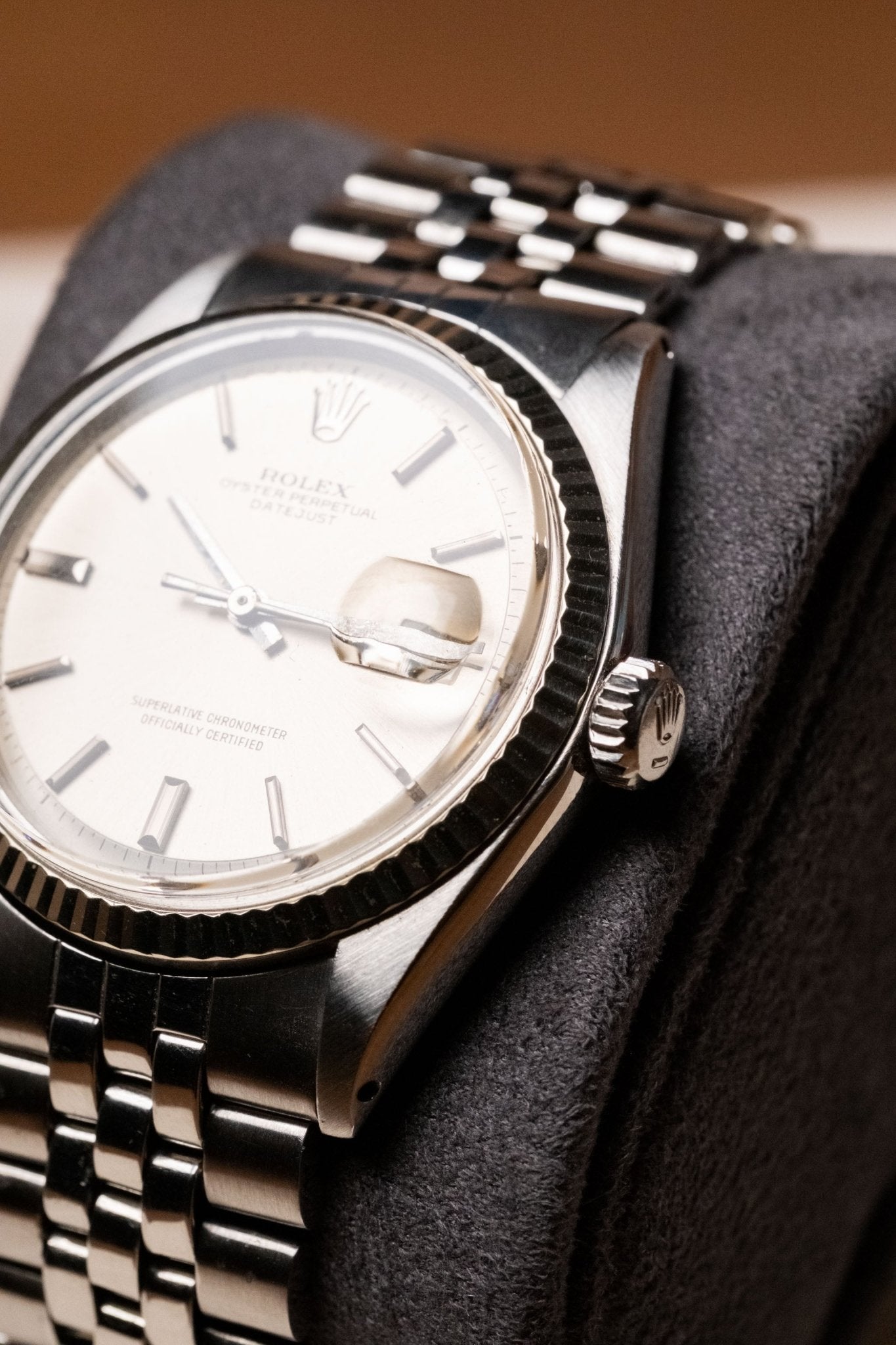1975 Rolex Datejust 36 Silver “Doorstop” Pie - Pan “Doorstop” Dial Fluted Jubilee Ref. 1601 - Wristory