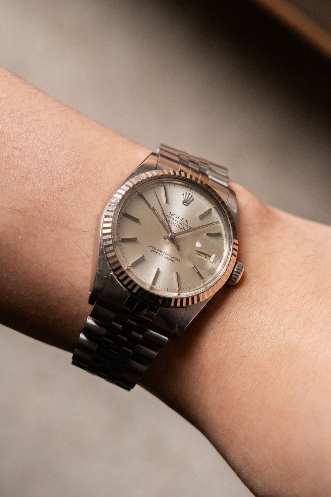 1982 Rolex Datejust 36 on Jubilee Unpolished 36mm Ref. 16014 - Wristory