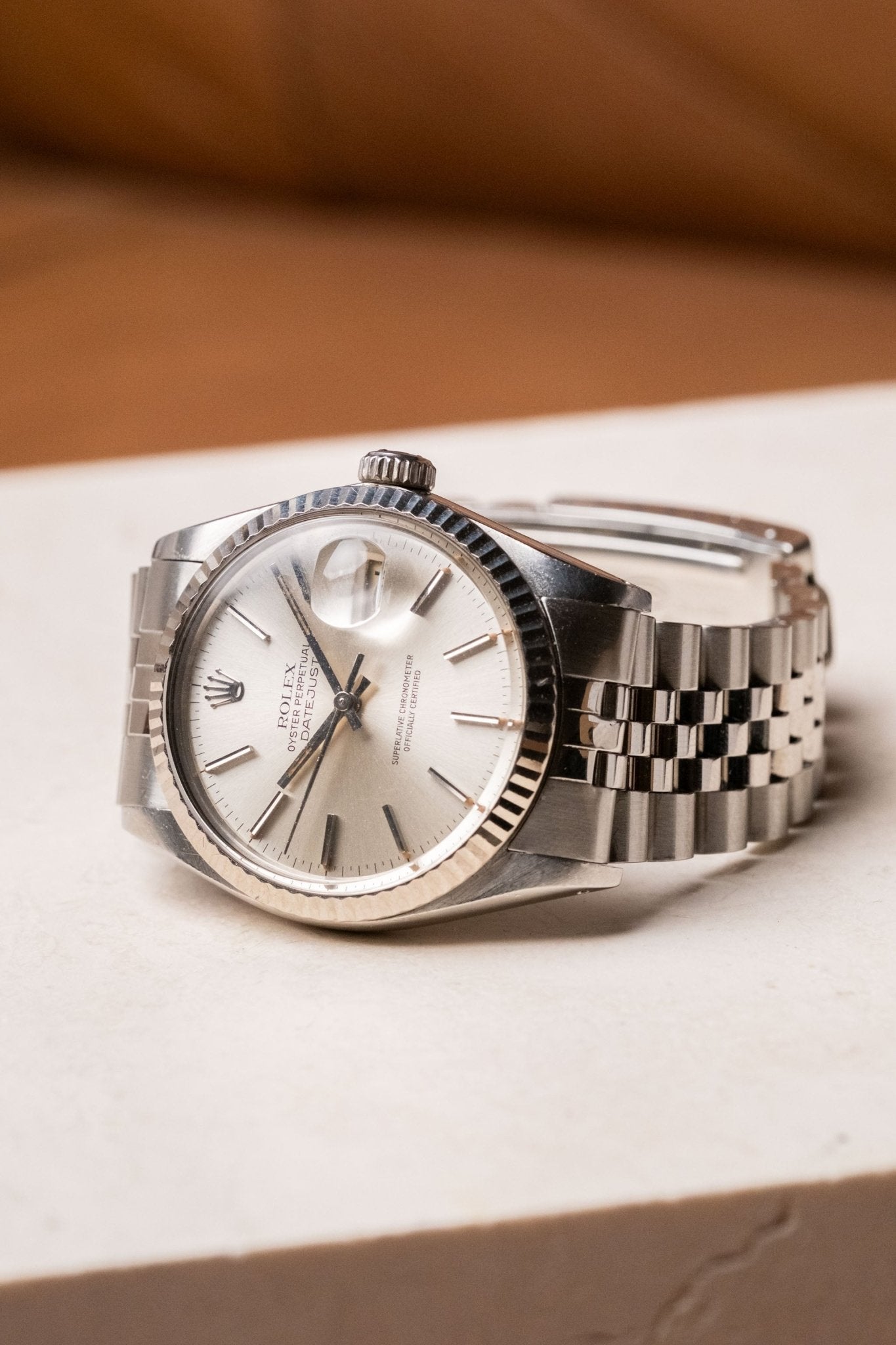 1982 Rolex Datejust 36 on Jubilee Unpolished 36mm Ref. 16014 - Wristory