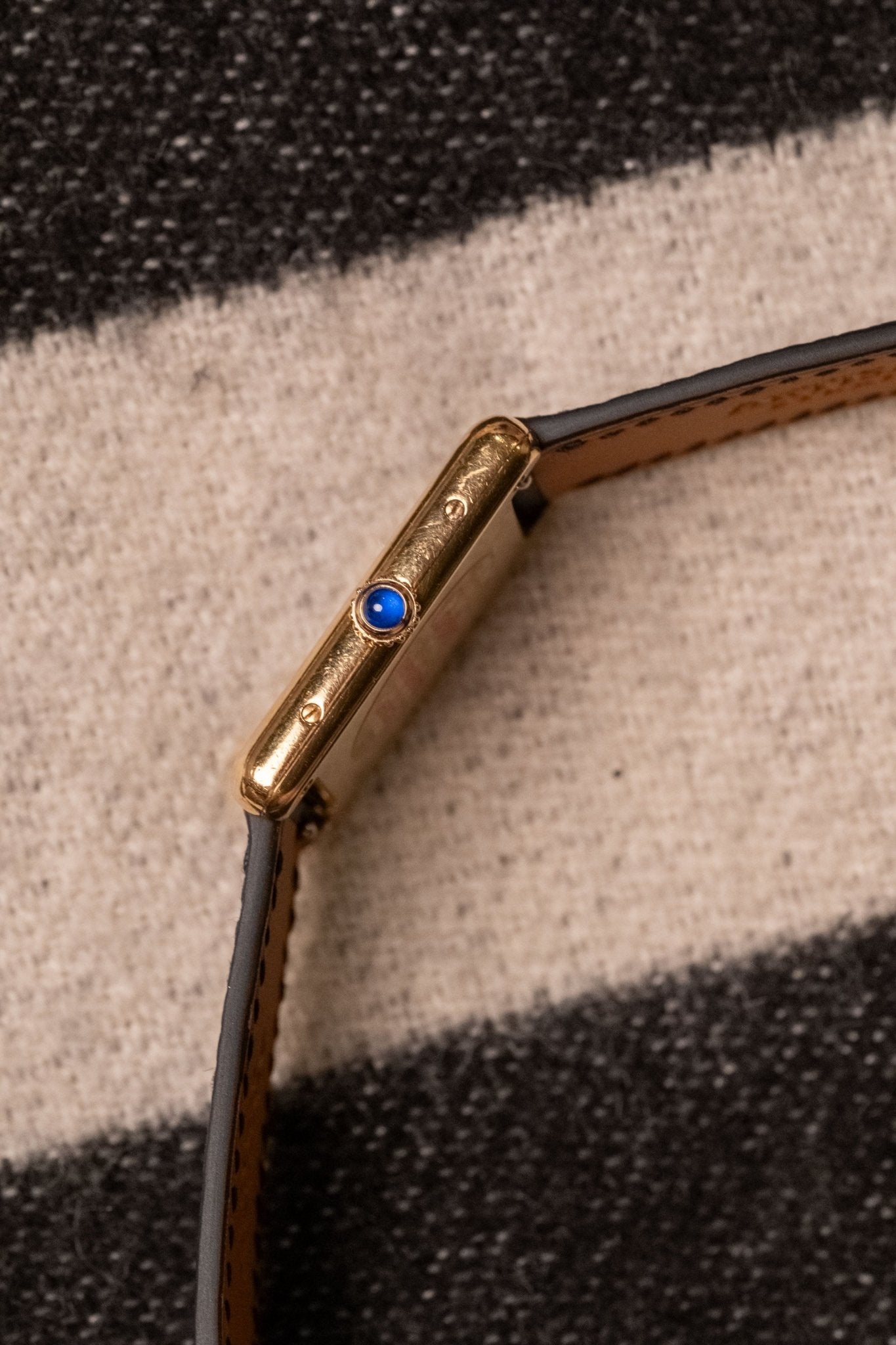 1990 Cartier Tank Vermeil Black Onyx Dial - Wrist Story Pty Ltd