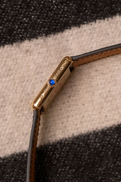 1990 Cartier Tank Vermeil Black Onyx Dial - Wrist Story Pty Ltd