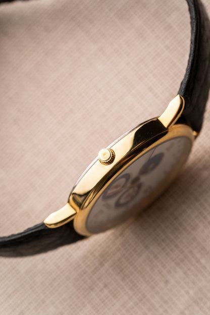 1990s Tissot C265 Moonphase Triple Calendar Quartz case profile side view