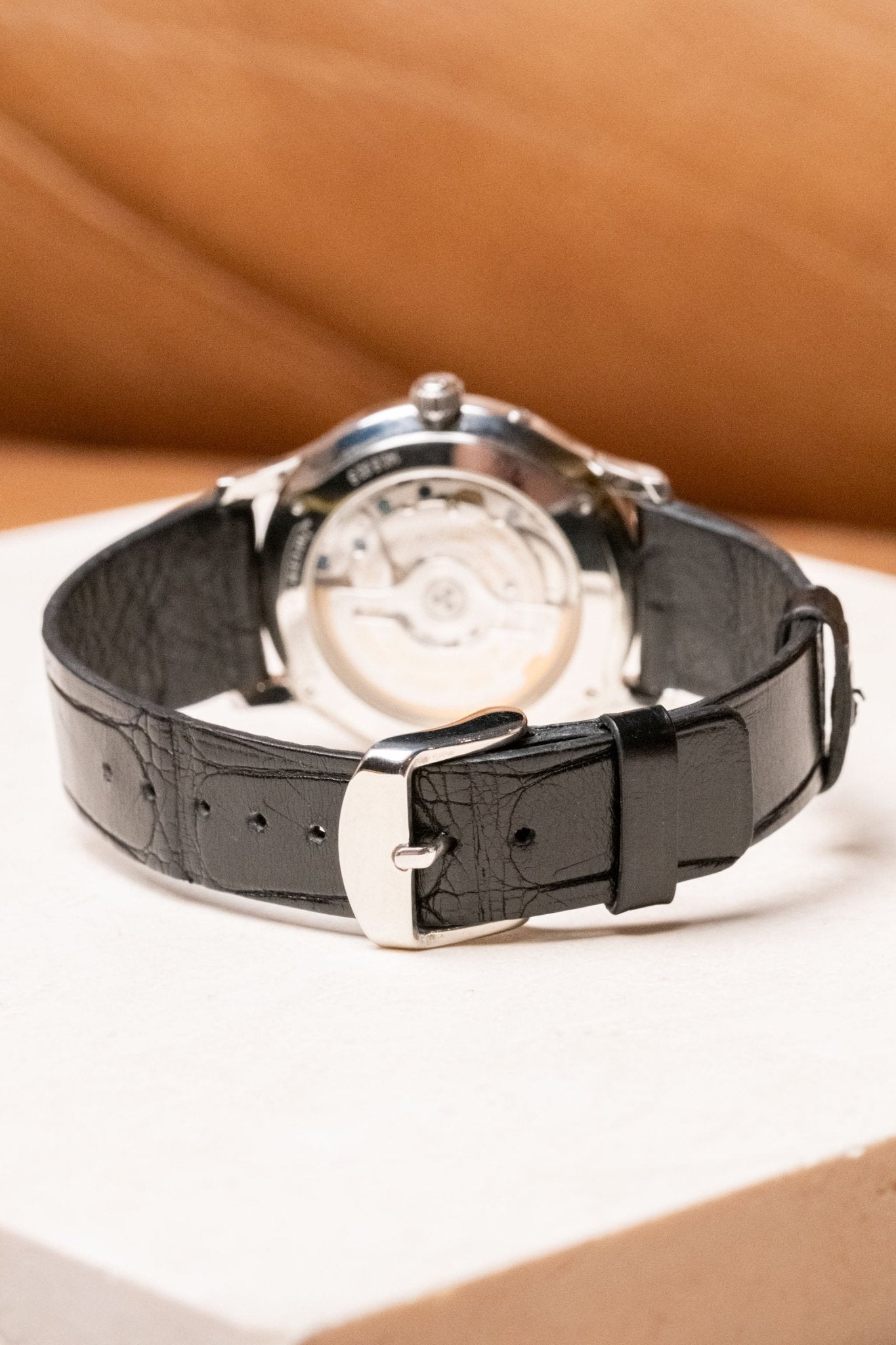 1990s Jaeger-LeCoultre Master Control Automatic Black Dial “Automatique” 140.8.93 Details