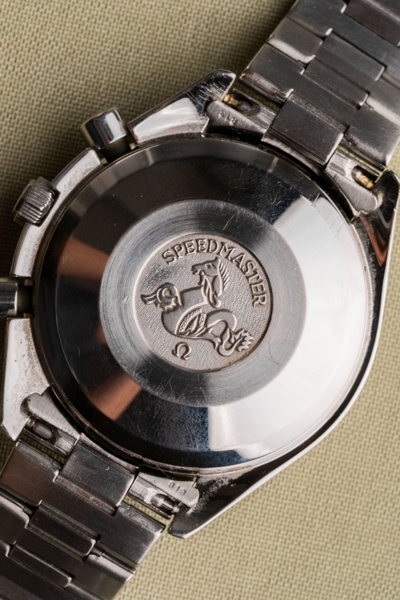 1994 Omega Speedmaster Date 3511.5 caseback view