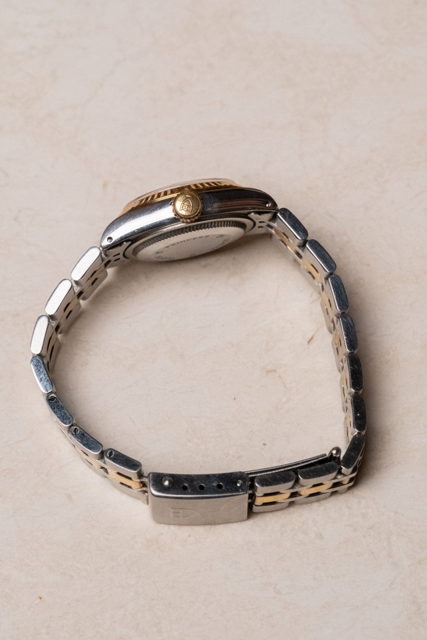 1996 & 1998 Tudor Prince & Princess Oyster-Date 72033 & 92413 case profile side view