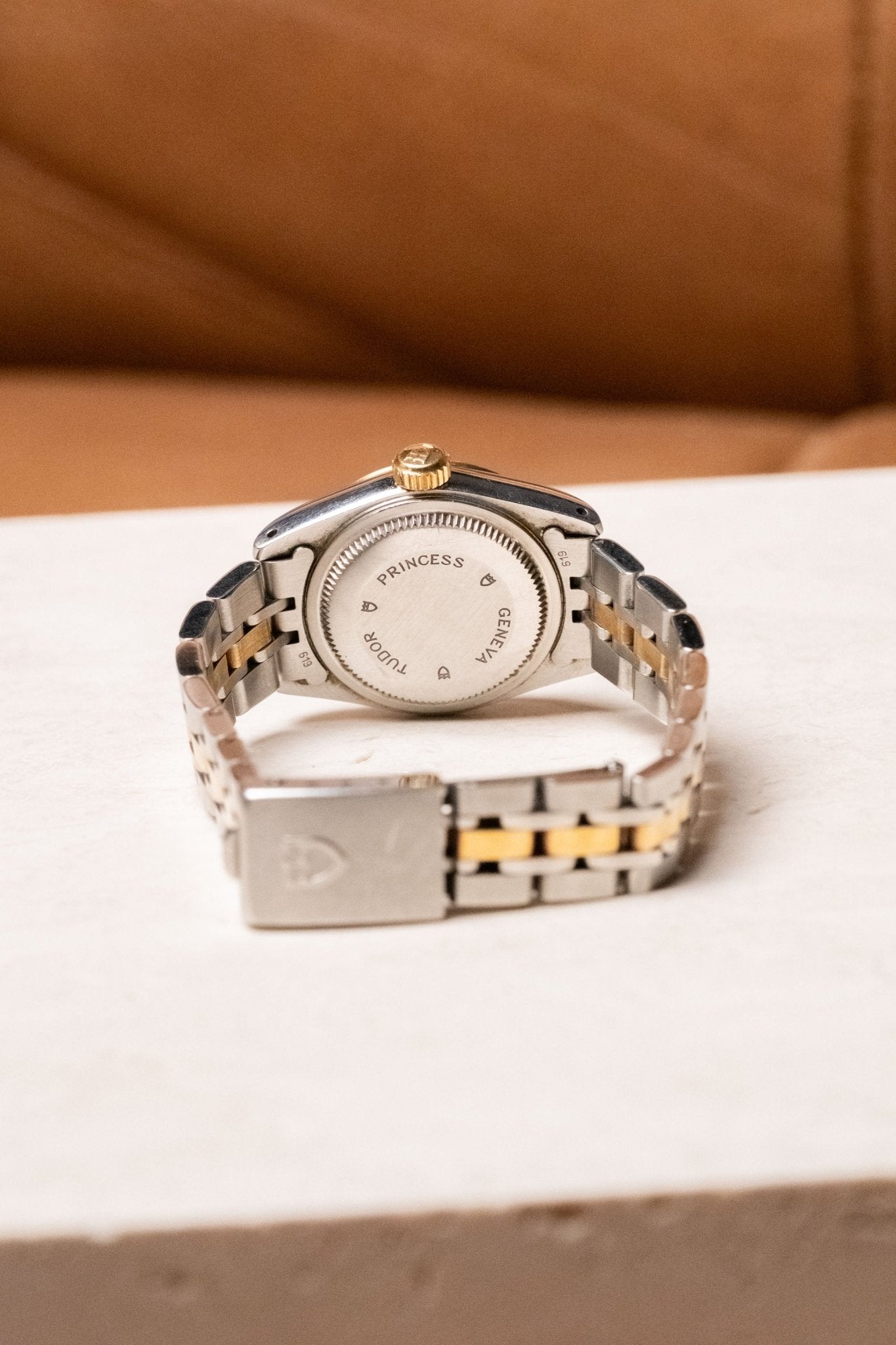 1996 & 1998 Tudor Prince & Princess Oyster-Date 72033 & 92413 caseback view