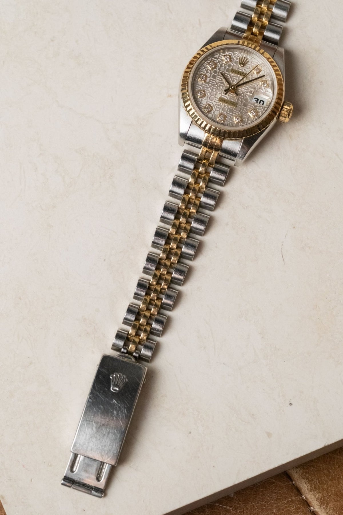 1996 Rolex Lady-Datejust with RSC & Pouch Ref. 69173G - Wristory