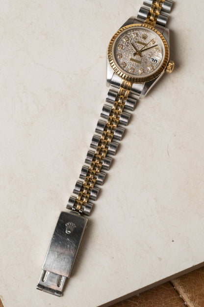 1996 Rolex Lady-Datejust with RSC & Pouch Ref. 69173G - Wristory