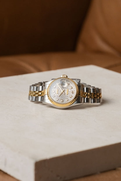 1996 Rolex Lady-Datejust with RSC & Pouch Ref. 69173G - Wristory