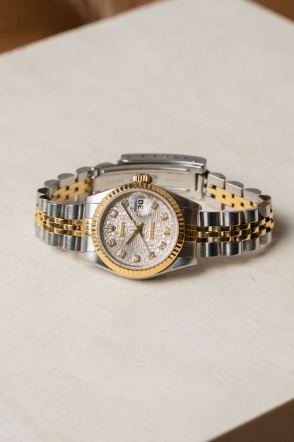 1996 Rolex Lady-Datejust with RSC & Pouch Ref. 69173G - Wristory