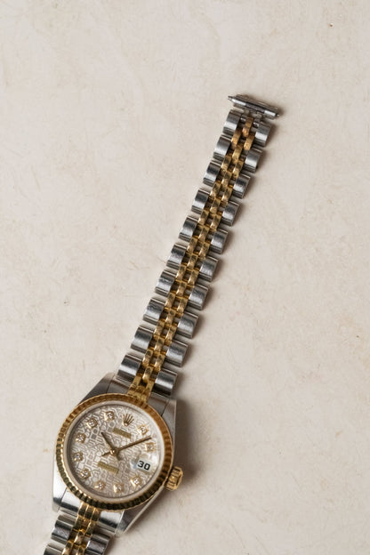 1996 Rolex Lady-Datejust with RSC & Pouch Ref. 69173G - Wristory