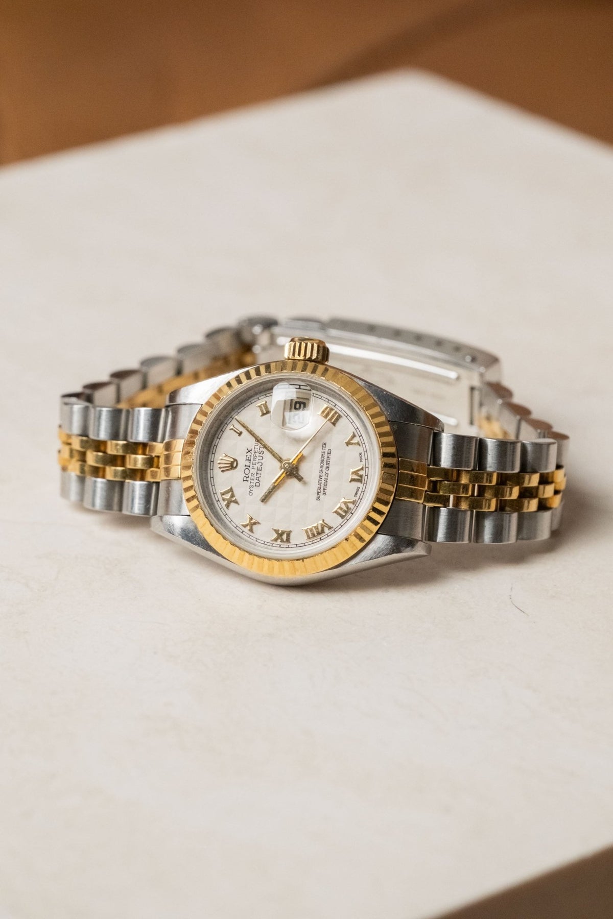 2005 Rolex Lady-Datejust Ivory Pyramid Dial Ref. 79173 - Wristory