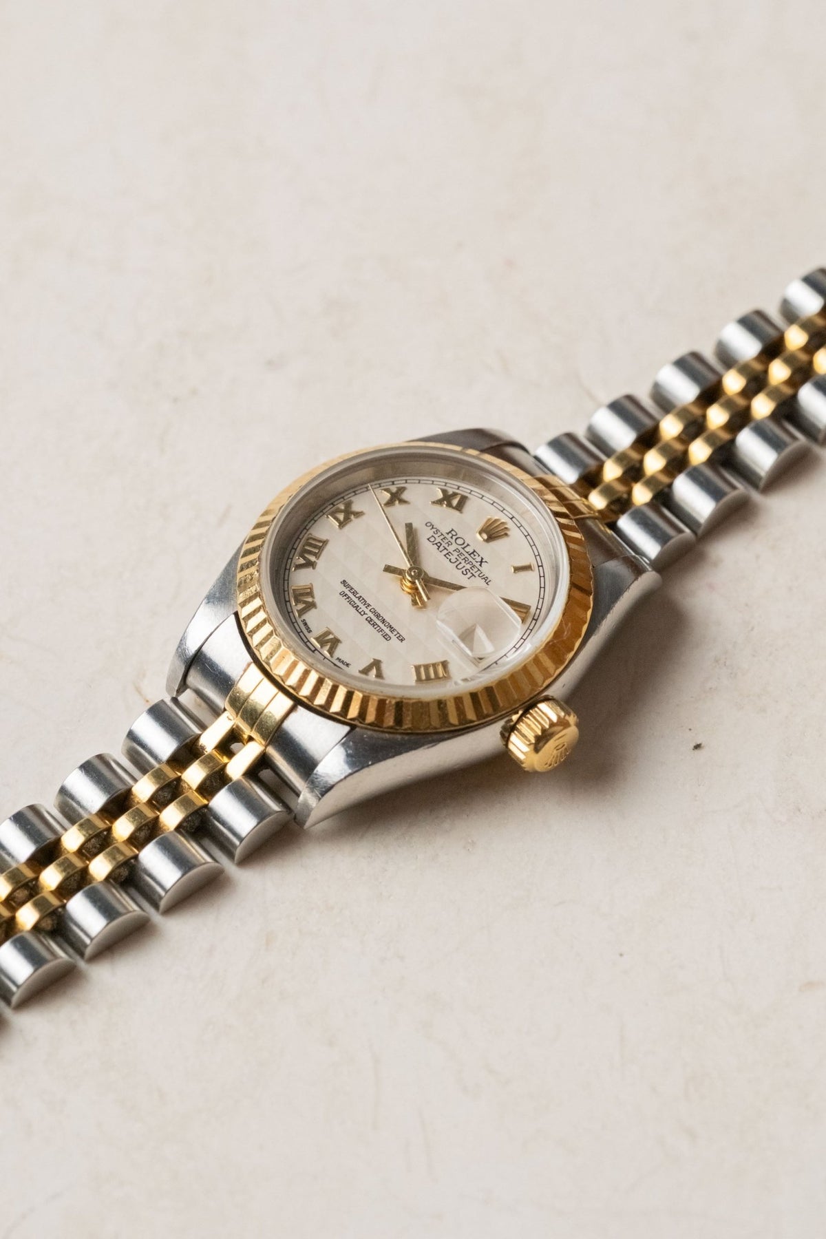 2005 Rolex Lady-Datejust Ivory Pyramid Dial Ref. 79173 - Wristory