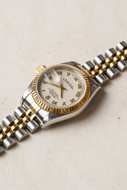2005 Rolex Lady-Datejust Ivory Pyramid Dial Ref. 79173 - Wristory