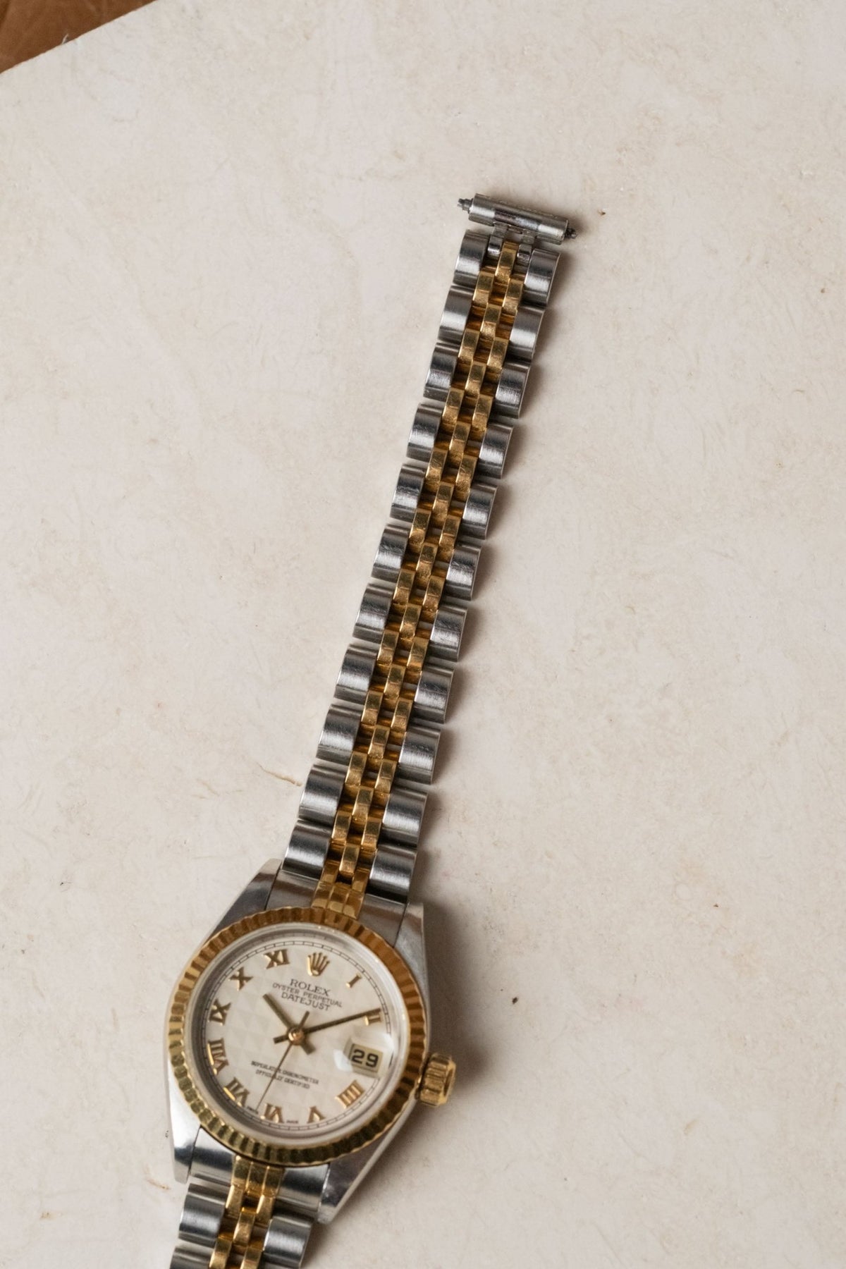 2005 Rolex Lady-Datejust Ivory Pyramid Dial Ref. 79173 - Wristory