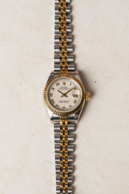 2005 Rolex Lady-Datejust Ivory Pyramid Dial Ref. 79173 - Wristory