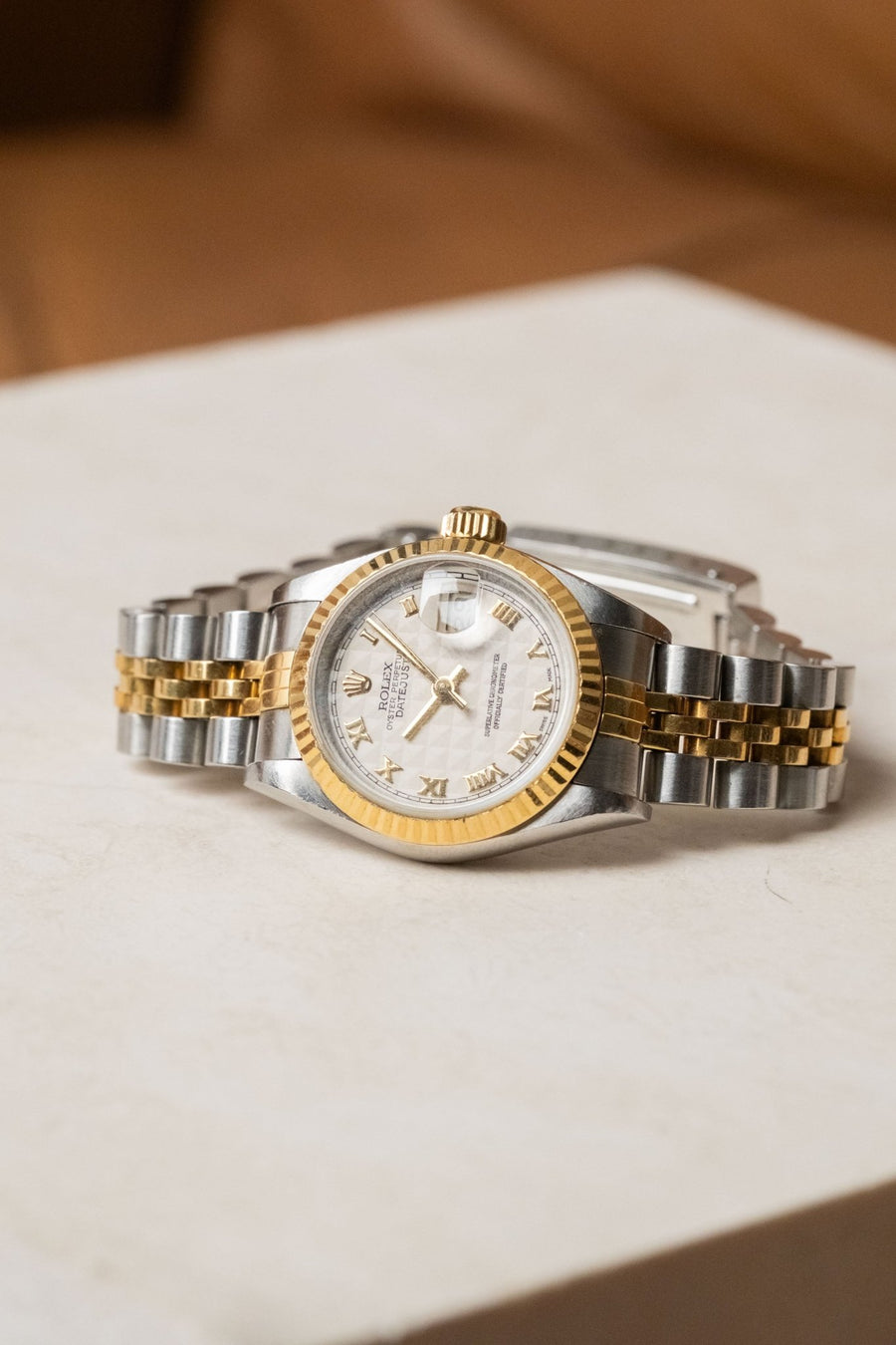 2005 Rolex Lady-Datejust Ivory Pyramid Dial Ref. 79173 - Wristory