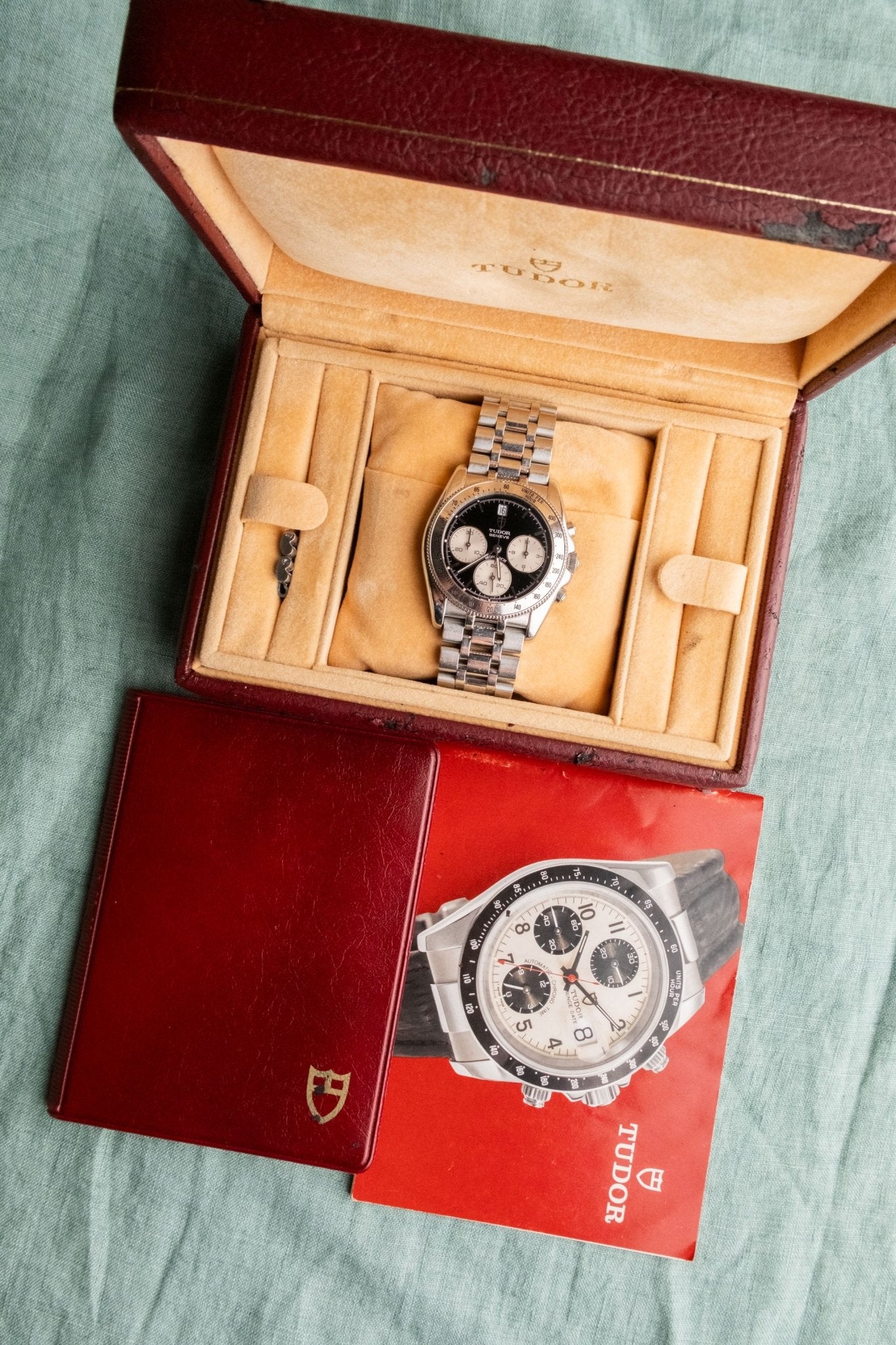 2005 Tudor Monarch Chronograph "Reverse Panda" 15900 full set box and papers