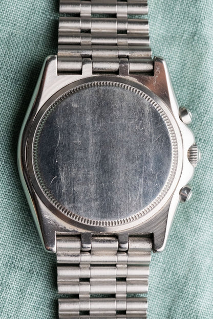 2005 Tudor Monarch Chronograph "Reverse Panda" 15900 caseback view