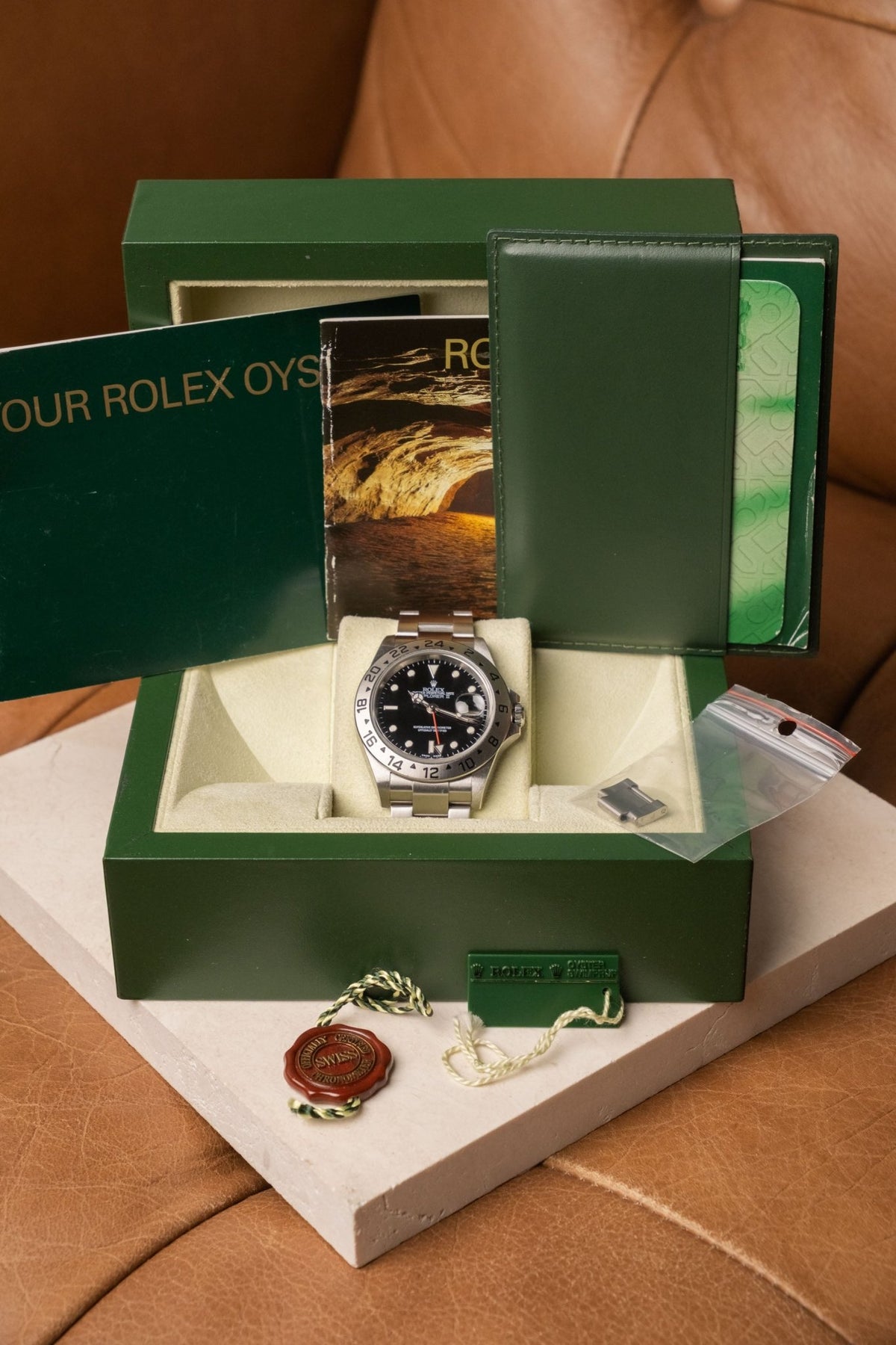 2006 Rolex Explorer II Black Dial Ref. 16570 - Wristory